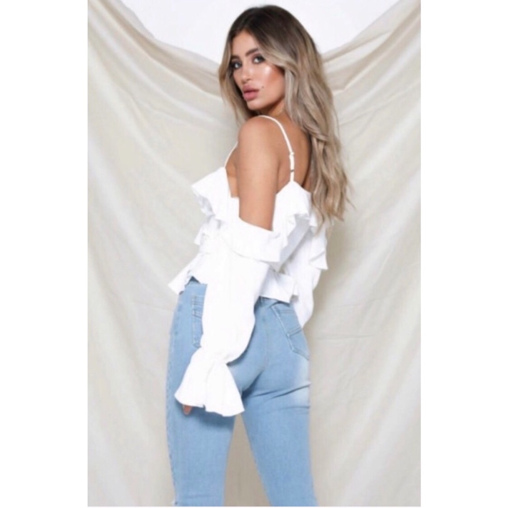Runaway The Label | Women’s Hunter Wrap Top - White - 4 - Picture 2 of 5